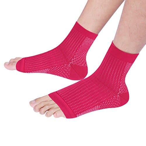 Ankle Compression Support Sleeve Socks - 2 pairs Ankle Brace Support Socks Foot Heel Pain Women,Increase Blood Circulation,Reduce Foot Swelling