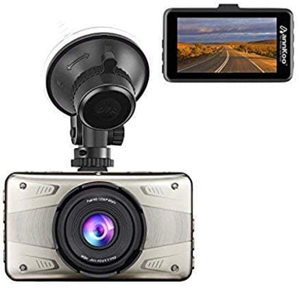 Dash Cam - ANNKOO AD02 3.0" Screen Full HD Display 1080P 1296P 170° Wide Angle HDR Dashboard Camera Car DVR Vehicle with Parking Monitoring, G-Sensor, WDR, Loop Recording,Metal Case