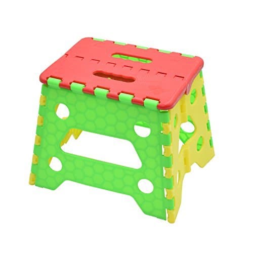 Folding Step Stool,Plastic Foldable Step Stool Load-Bearing 400 LB for Adults and Kids 9 inch