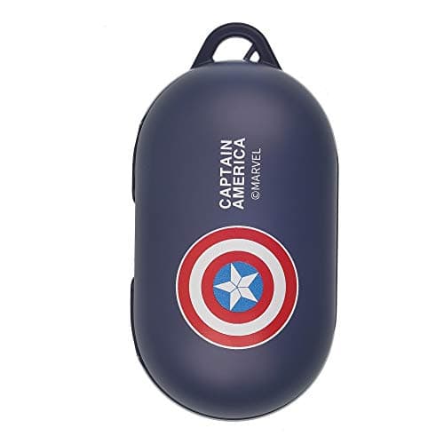Avengers Galaxy Buds Case Protective Hard PC Shell Cover Compatible with Galaxy Buds & Galaxy Buds Plus (Buds+) - Simple Captain America