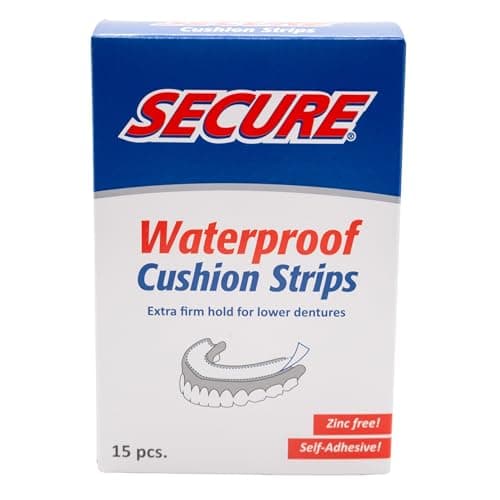 Secure Denture Adhesive Strips 15 ea (Pack of 8)