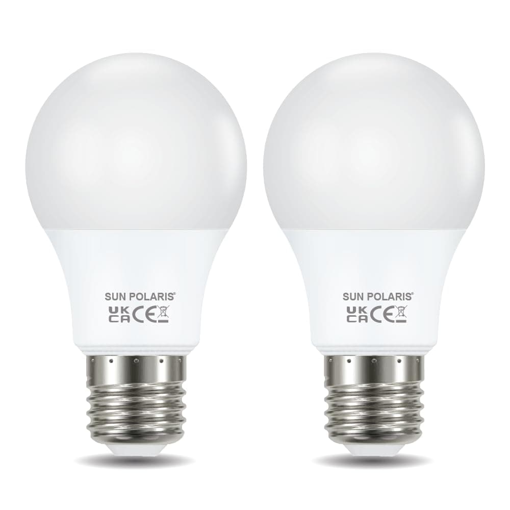E27 Led Bulb Natural Cool White 4000k, 40w Equivalent 4.9 Watt Edison Screw Lightbulbs, 470 Lumens, Energy Saving Non-Dimmable Standard GLS Lightbulb, Bright Light Bulbs For Home Pack of 2