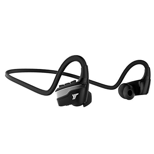 YourTech EQ2 Stereo Bluetooth Headphones, Wireless Secure Fit Sweat Proof Sports Earphones with Built in Mic Waterproof