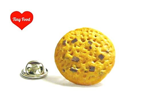 Chocolate Chip Cookie Pin - Tiny Food Jewelry