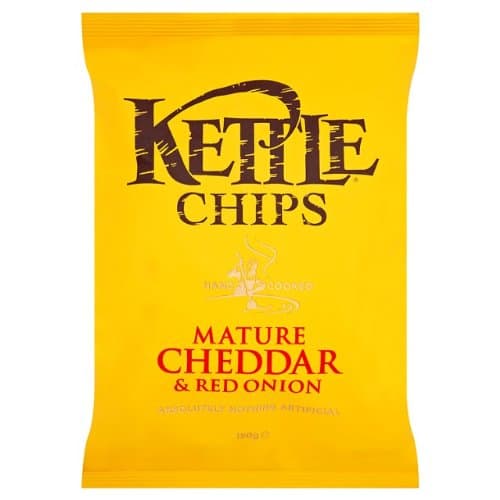 Kettle Chips Cheddar & Red Onion 6x150g
