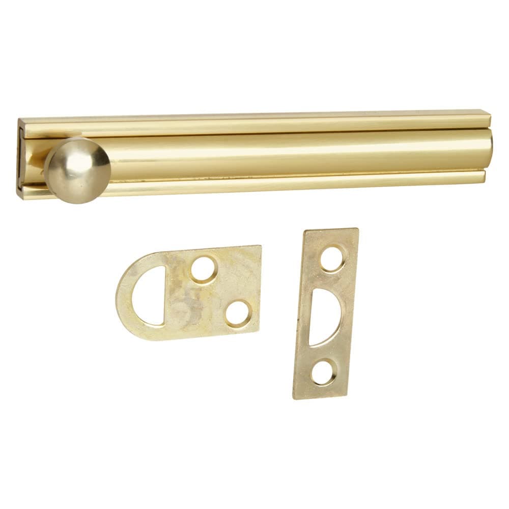 National Hardware N197-988 V1922 Flush Bolt in Solid Brass,4 Inch