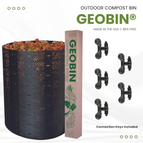 Geobin Compost Bin - 246 Gallon, Expandable, Easy Assembly, Made in The USA (Tan)