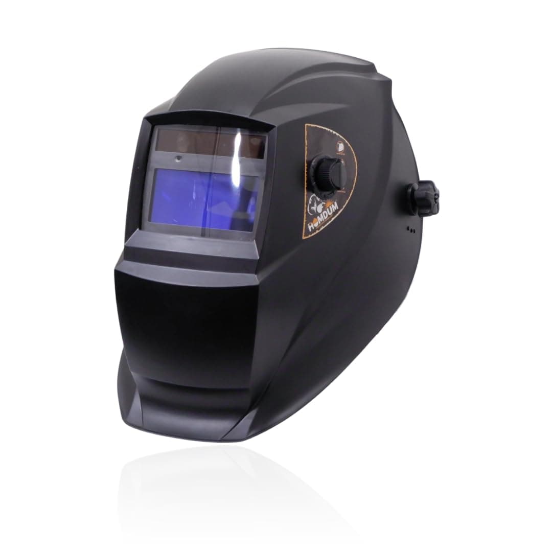 Auto Darkening Welding Helmet Automatic Solar Cell Powered Adjustable Welding Safety Helmet Arc Sensor Wide Adjustable Shade Welder Mask for TIG MIG/MAG MMA Welding (90X42MM)