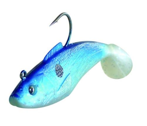 Sidewinder Super Shads 5"" Blue Pearl