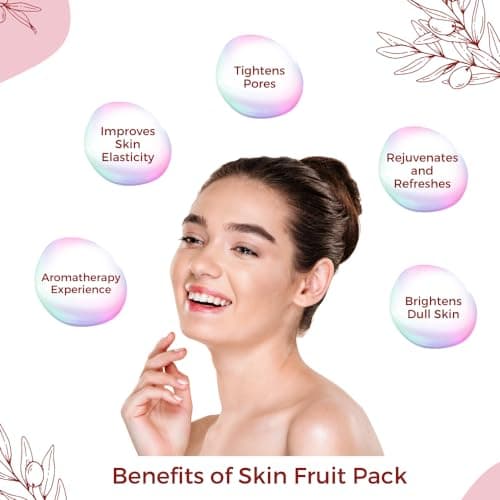 Corlin Fair Glow Mix Fruit Face Pack 800 g | Deep Cleansing & Skin Brightening | Facial Pack for Salon & Home Use | For Men & Women | Multipurpose | Ideal for Regular Use
