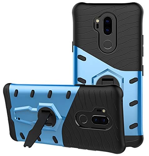 LG G7 ThinQ Case SunRemex Durable Armor with Full Body Protective and Resilient Shock Absorption and 360 Degree Rotating Kickstand Design for LG G7 ThinQ Phone (Dark Black)