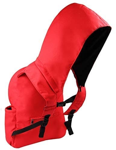 Customizedbybilgin Self-Healing Waterproof Removable Hooded Nano Tech Backpack! (Red)