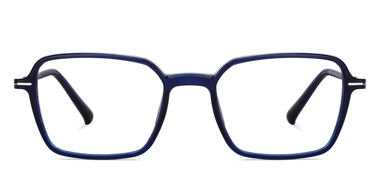 Zero Power Blue Cut Computer Glasses | Anti Glare, Lightweight & Blocks Harmful Rays For Gamers | Gaming Glasses | 100% UV Protection | Full Rim Square | Unisex | Large