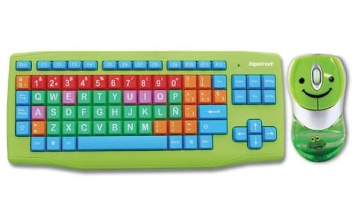 Kids Big Button USB Keyboard Mouse - Spanish Version (HS-KIDKB01-S)