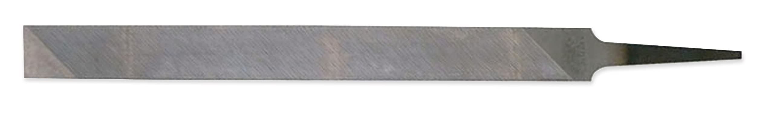 07851N Long Angle Lathe Hand File, American Pattern, Single Cut, Rectangular, Fine, 12" Length
