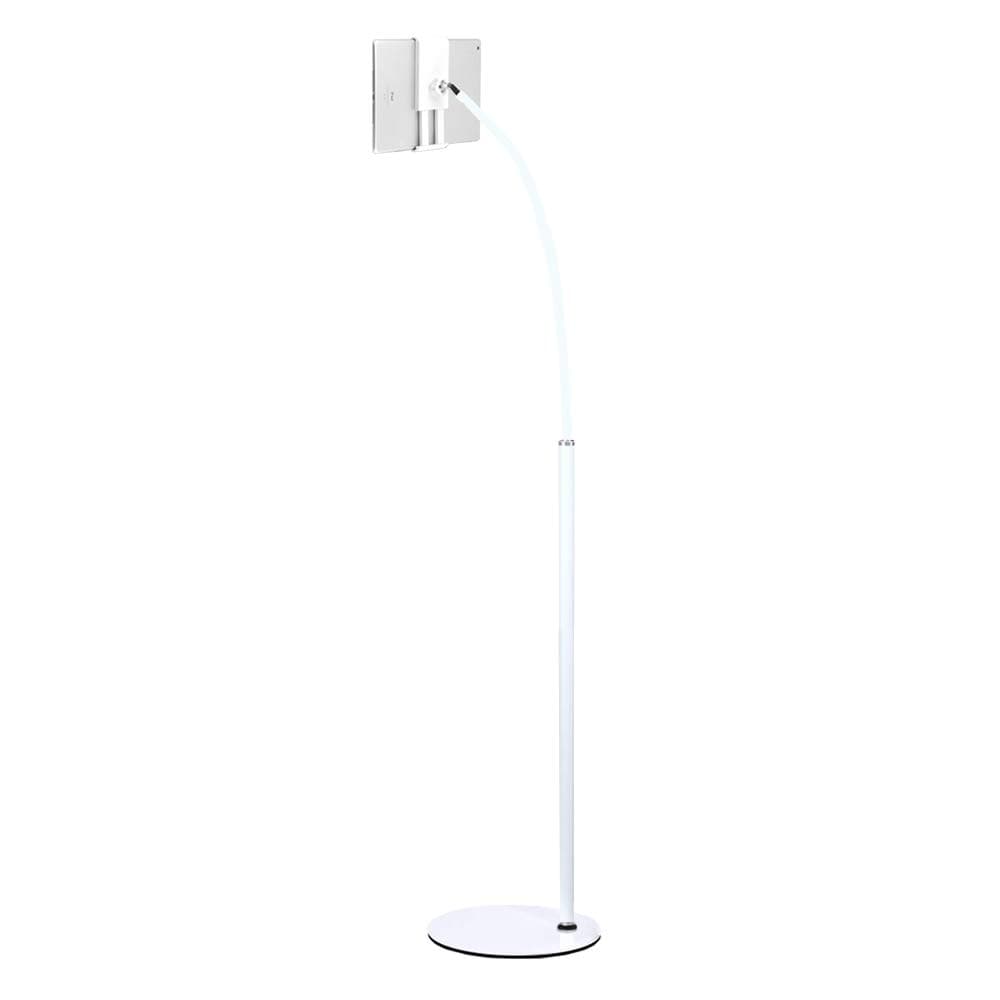 Gooseneck Tablet Stand Cell Phone Stand with Stable Base Adjustable 360 Degree Rotating Floor Stand for iPad Within 4-12.9 inches