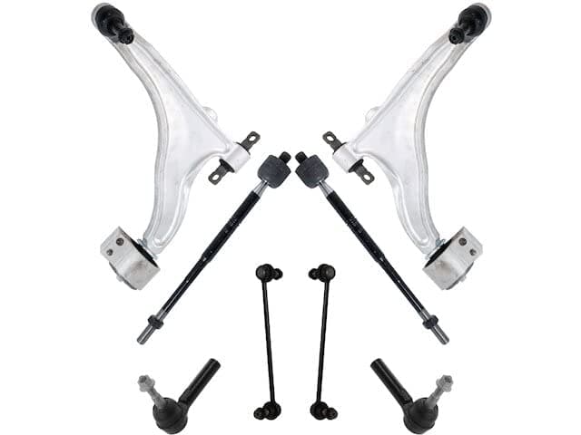 Front Lower Control Arm Ball Joint and Sway Bar Link Tie Rod End Kit - 8 Piece - Compatible with 2010-2016 Cadillac SRX