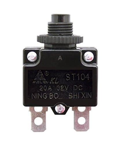 20A Circuit Reset Switch for Razor - Premium 20 Amp Reset Button for Razor E100 Scooter, E200, E300, eSpark, Pocket Rocket, Ground Force Drifter - ST104 20 Amp 32V Circuit Breaker Button Reset Switch