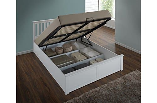 Birlea Phoenix 5'0 King Size Ottoman Bed in White