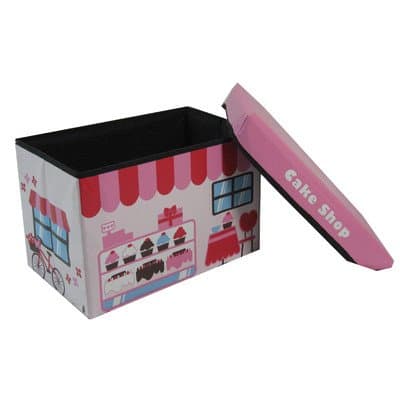 Children's Candy House Large Folding Storage Ottoman