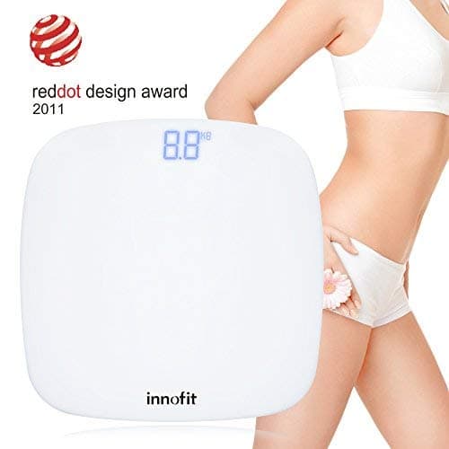 Innofit Digital Bathroom Scale Large Bright LED Display Body Scale 400lb,180kg