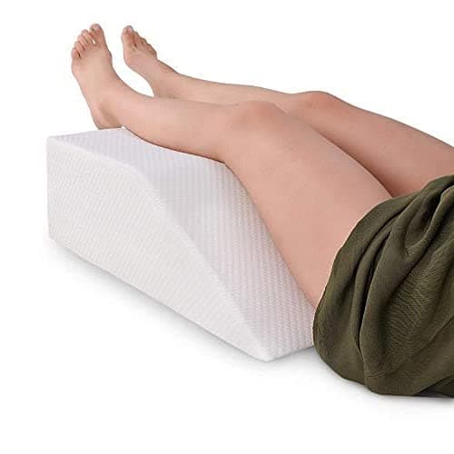 Sponsored Ad - METRON-(Medium-Size) Orthopedic Elevating Memory Foam Soft Leg Rest Wedge Pillow - Reduces Back Pain & Improves Circulation | Comfort Level- Soft | Pregnancy Leg Pillow