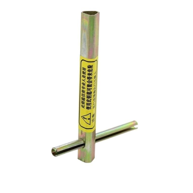 TS-SCREW, 100mm Alloy Metal Extended Type Elevator Triangle Key Professional Triangle Key Train Triangle Key Elevator Door Key (Color : 2PCS)