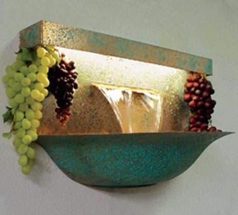 Grape Bowl Wall Fountains