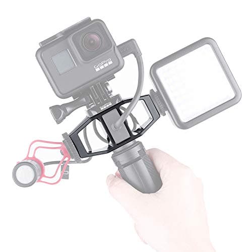 GP-1 Vlogging Stand Photo Tripod Camera Adapter Stand Action Camera Light Shooting Bracket with 1/4" Screw Cold Shoe Mount for Light Stand Mic compatible for GoPro Hero 7 6 5 Yi 4K Cameras