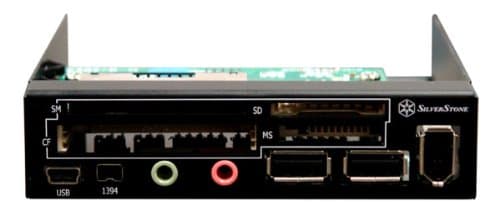 SilverStone FP34B 3.5-Inch 26-in-One Card Reader (Black)