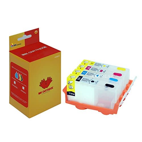 Empty Refillable Ink Cartridge Replacement for HP 564 for HP564 Compatible for HP Photosmart 7510 7520 7515 6520 6510 5520 C6380 C310a Inkjet Printer Cartridge