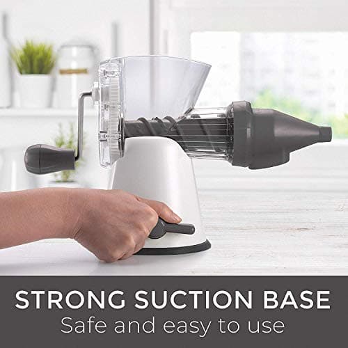 Mueller Masticating Slow-Juicer for-Celery, Wheatgrass, Kale, Spinach, and any other Leafy Greens, Live-Enzyme Cold Press Process and Easiest 5 minute Cleanup