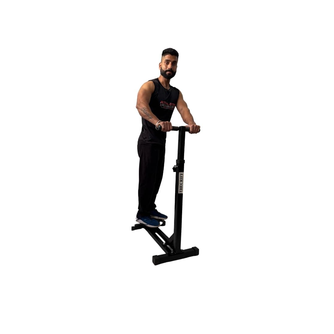 Standing Tummy Twister Exercise Machine for Home 2x2 Pipe Structure Heavy Duty Adjustable Height Feature for All Users