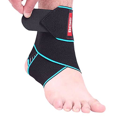 Ankle Support Brace for Men, Adjustable Breathable Elastic Nylon Material 1 Size Fits all Use for Sports