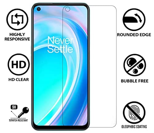 FIRST MART - A BRAND WORTH REMEMBERING First Mart Edge To Edge Tempered Glass For Oneplus Nord Ce 2 Lite 5G (6.59 Inch) With Easy Self Installation Kit | Black Case Friendly Screen Protection