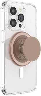 - Popout Phone Grip with Expanding Kickstand, Compatible with MagSafe®, Magnetic Ring for iPhone and Android Included, Phone Holder, Wireless Charging Compatible -Latte Soft Touch