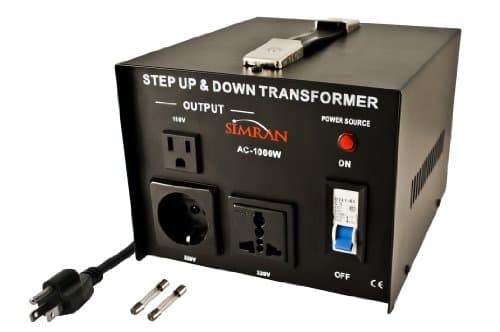 Simran AC-100 Step Up/Down Voltage Converter Transformer 110V/220V 1000 Watt AC-1000 1