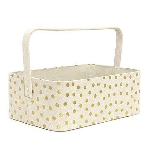 Gold Dots Diaper Caddy (1, Gold Dots)