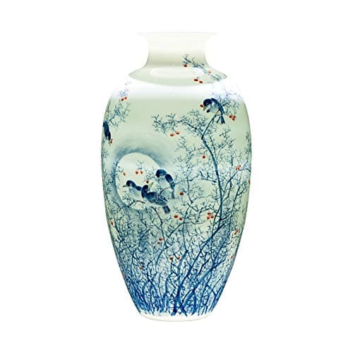 Cxp Boutiques Style Master Pure Hand-painted Blue and White Porcelain Vase Chinese Style Ornaments Chinese Style Living Room Ceramic Vase Elegant
