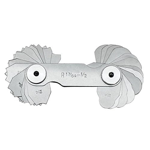 COLIBROX 32 PC 17/64-1/2'' Radius Gage Set Steel Precision Gauge Set Machinist Tool