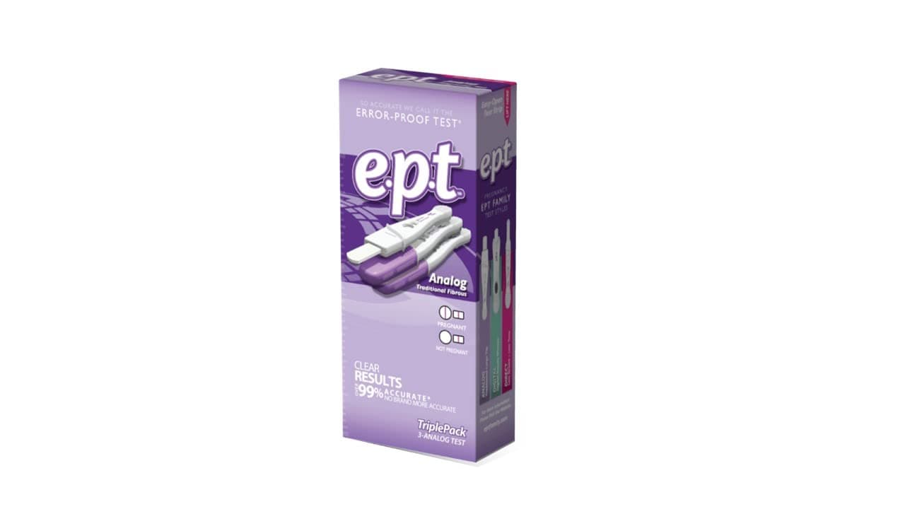EPT e.p.t. Analog Early Pregnancy Test 3 Each