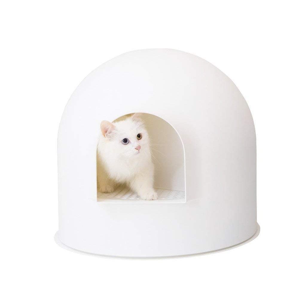 pidan Igloo Design White Cat Litter Tray