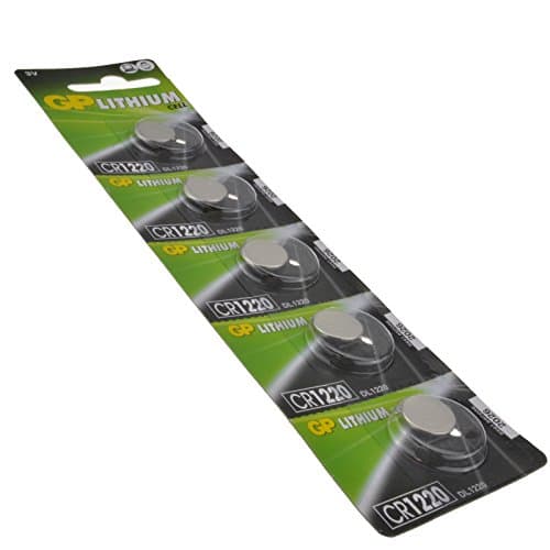 kenable GP Cell Button Battery CR1220 DL1220 3V 5 Pack