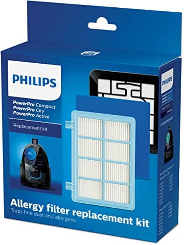 Original Replacement Filter Kit for PowerPro Compact and Active Cylinder Vacuums, Blue/White