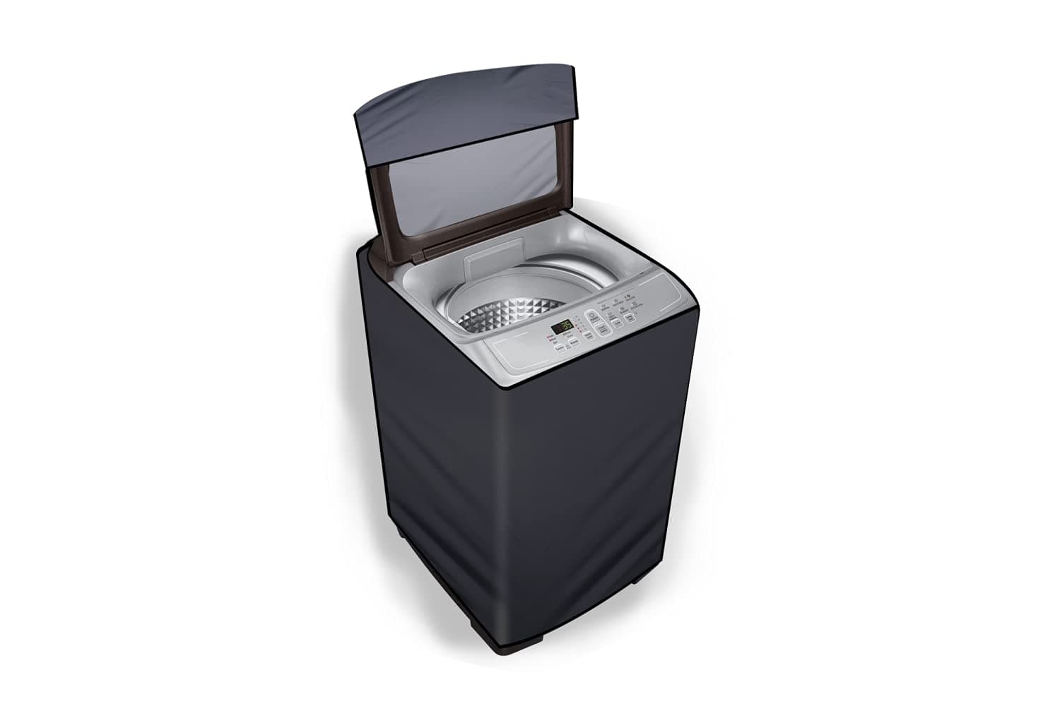 Stylista Top Load Fully Automatic Washing Machine Cover Compatible for Electrolux 6 Kg, 6.2 kg, 6.5 kg & 7 Kg Grey