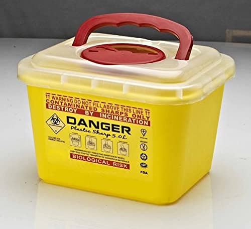 Dailymag Sharp Container, 5 Litre Capacity, Yellow