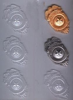 Police Badge Candy Molds