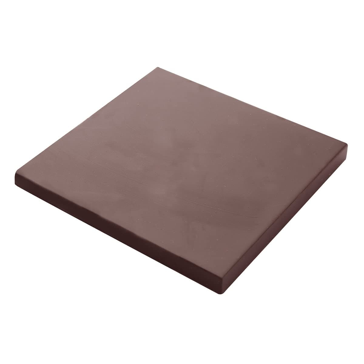 CF0811 Polycarbonate Chocolate Mold with 2 Smooth-Square-Tablet Cavities, Each 100mm x 100mm x 8.5mm High