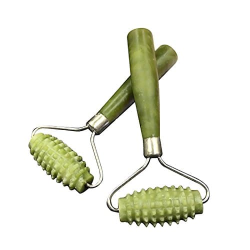 Jade Stone Needle Derma Roller | Massage Roller For Face, Neck, Arms, Thighs, Feet & Body | Relaxation & Stress Reduction | Natural Stress Relief & Anti-Aging