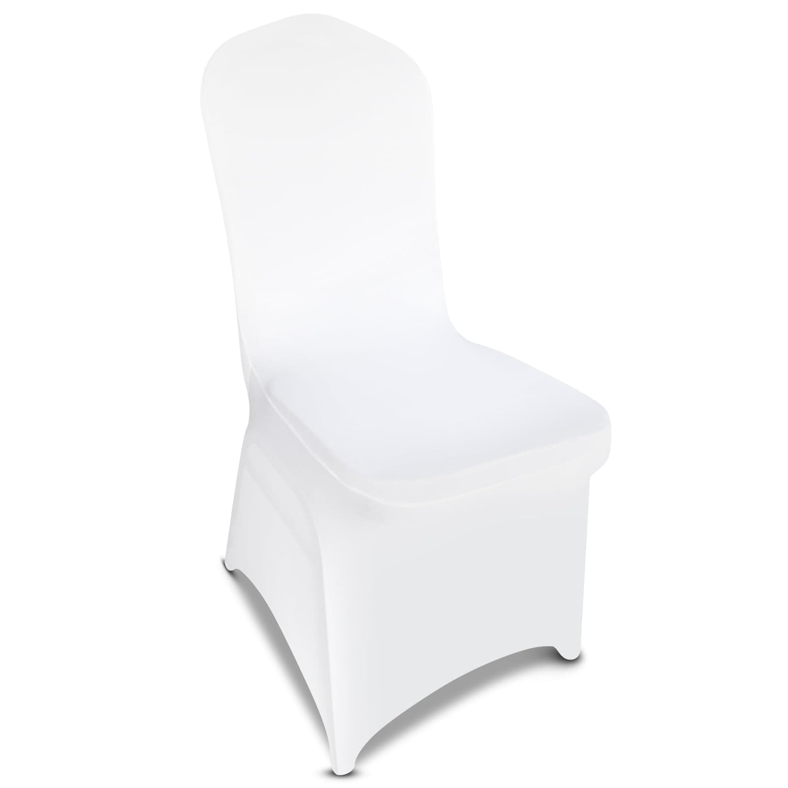 150 Pieces White Chair Covers - Versatile Stretch Polyester Spandex Dining Chair Slipcovers for Dining, Party, Wedding, Banquet, and More